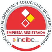 Sello de empresa registrada en el catálogo de INCIBE